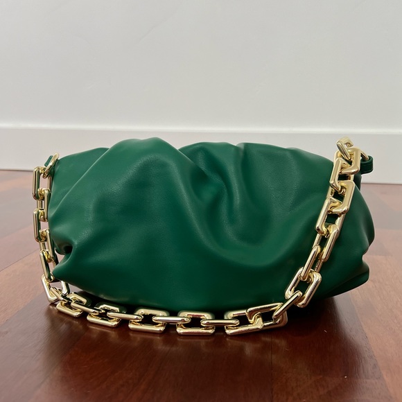 Softest Vegan Leather Chain Pouch Shoulder Bag - Picture 4 of 10